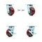 Service Caster 4 Inch Poly on Aluminum Caster Set with Roller Bearing 2 Swivel Lock 2 Brake SCC SCC-30CS420-PAR-BSL-2-TLB-2 - alternate 1